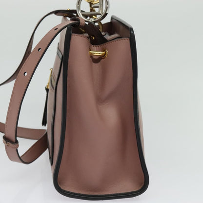 Fendi Runaway Bag Leather, PINK, LEATHER, Handbag
