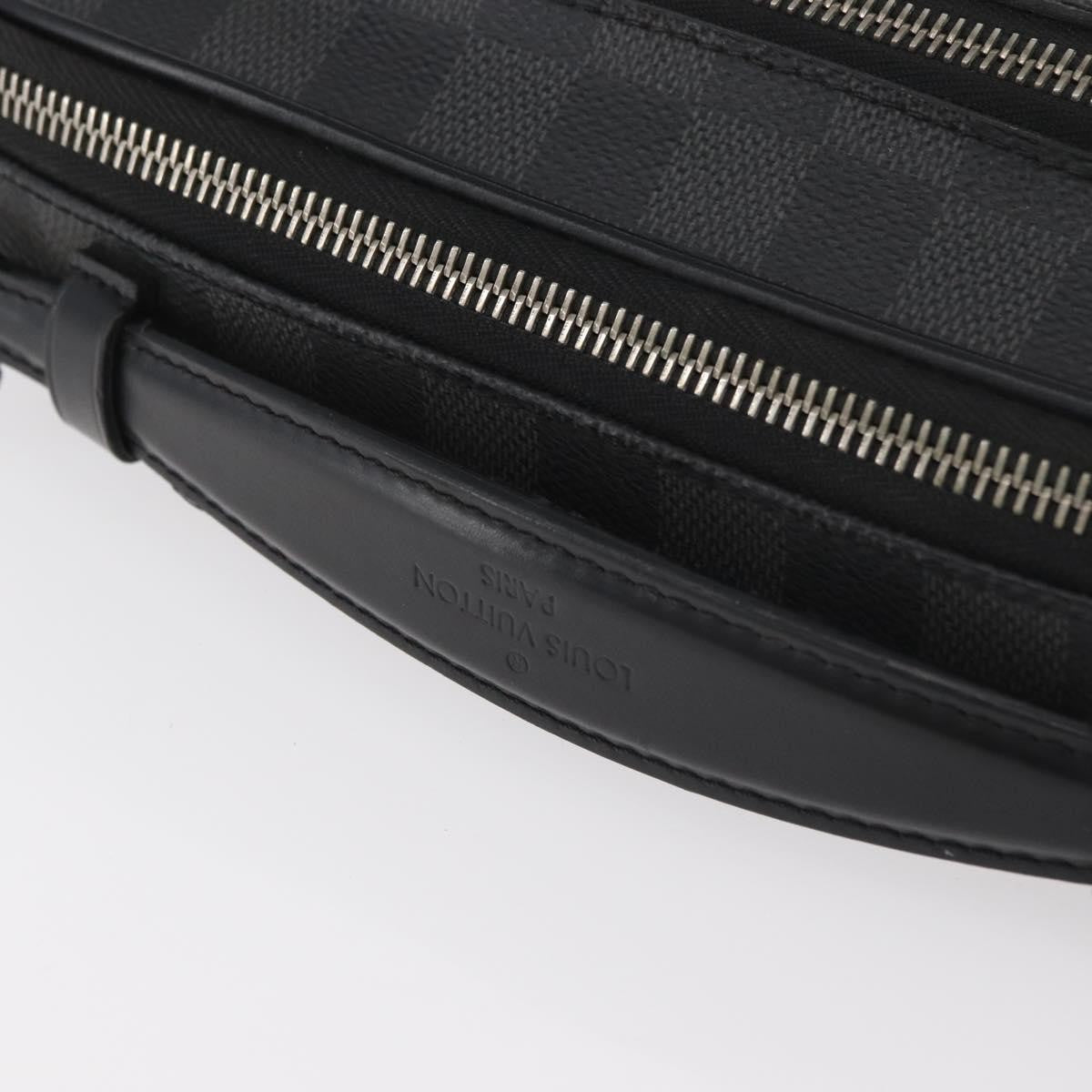 Louis Vuitton Ambler Waist Bag Damier Graphite, Gray, Canvas, Shoulder Bag