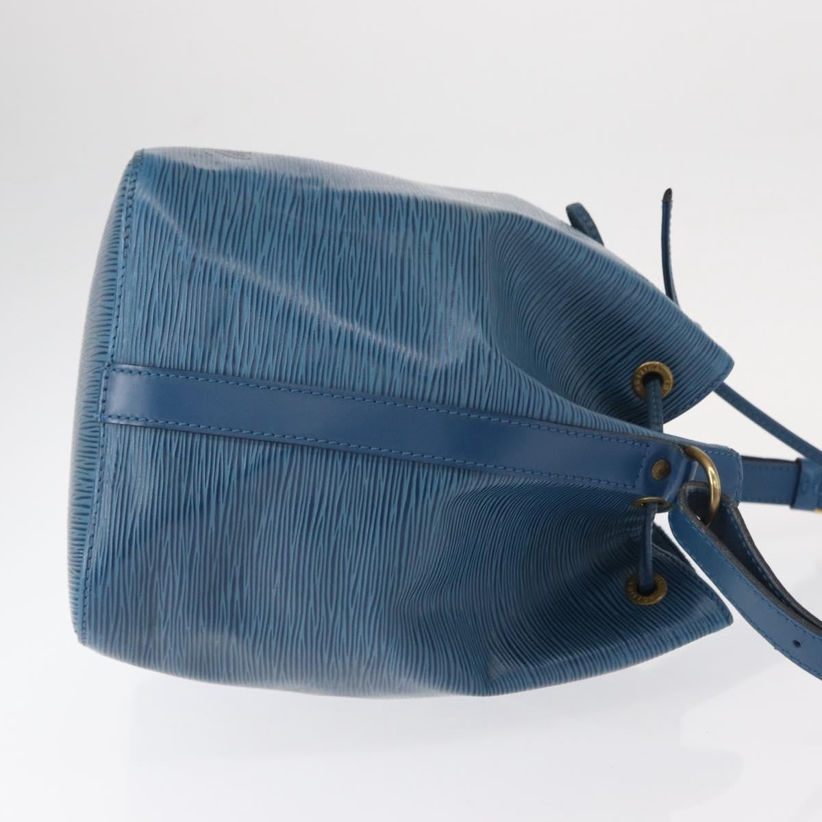 Louis Vuitton Petit Noe Handbag Epi Leather, BLUE, LEATHER, Shoulder bag
