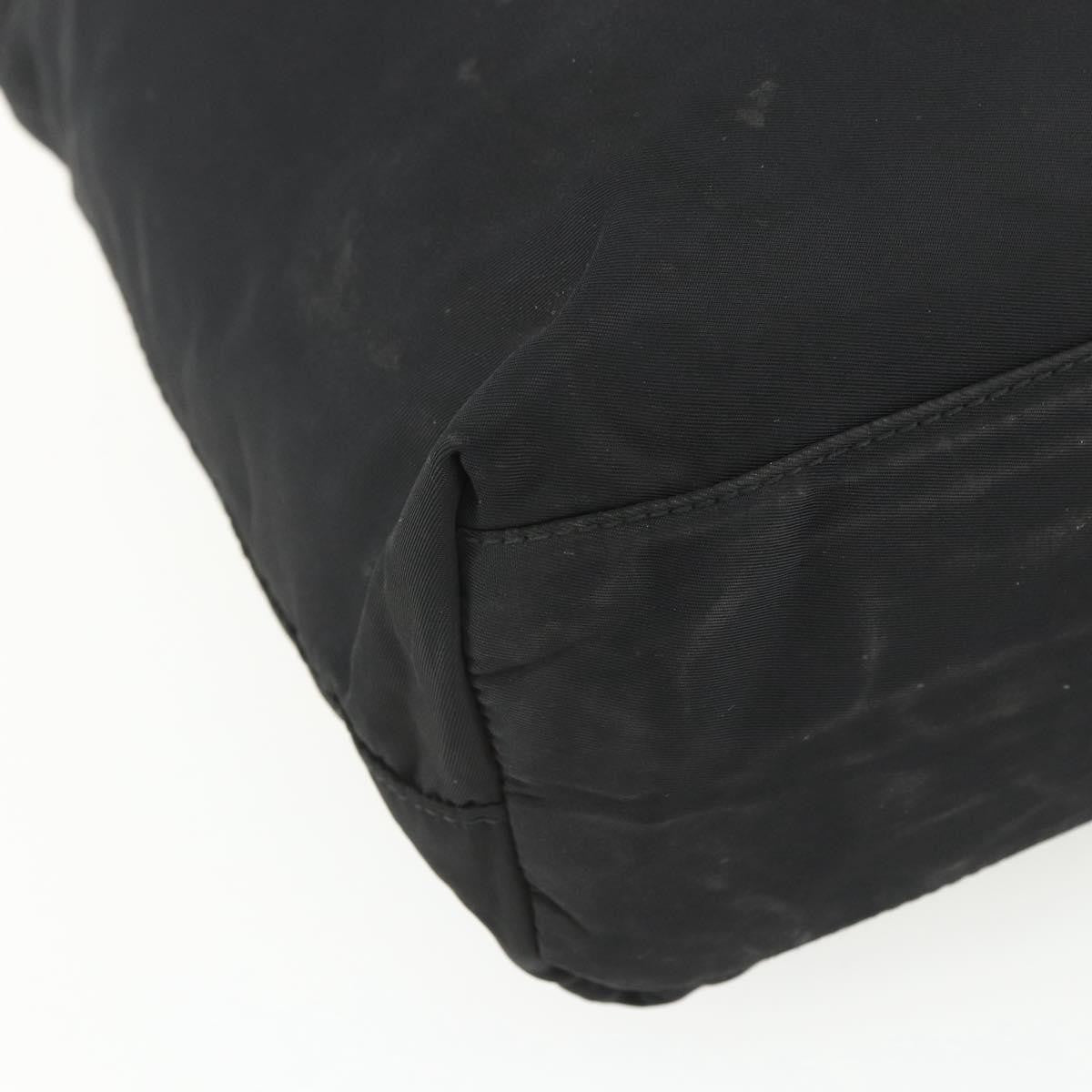 Prada Vintage Zip Tote Tessuto, BLACK, NYLON, Tote bag