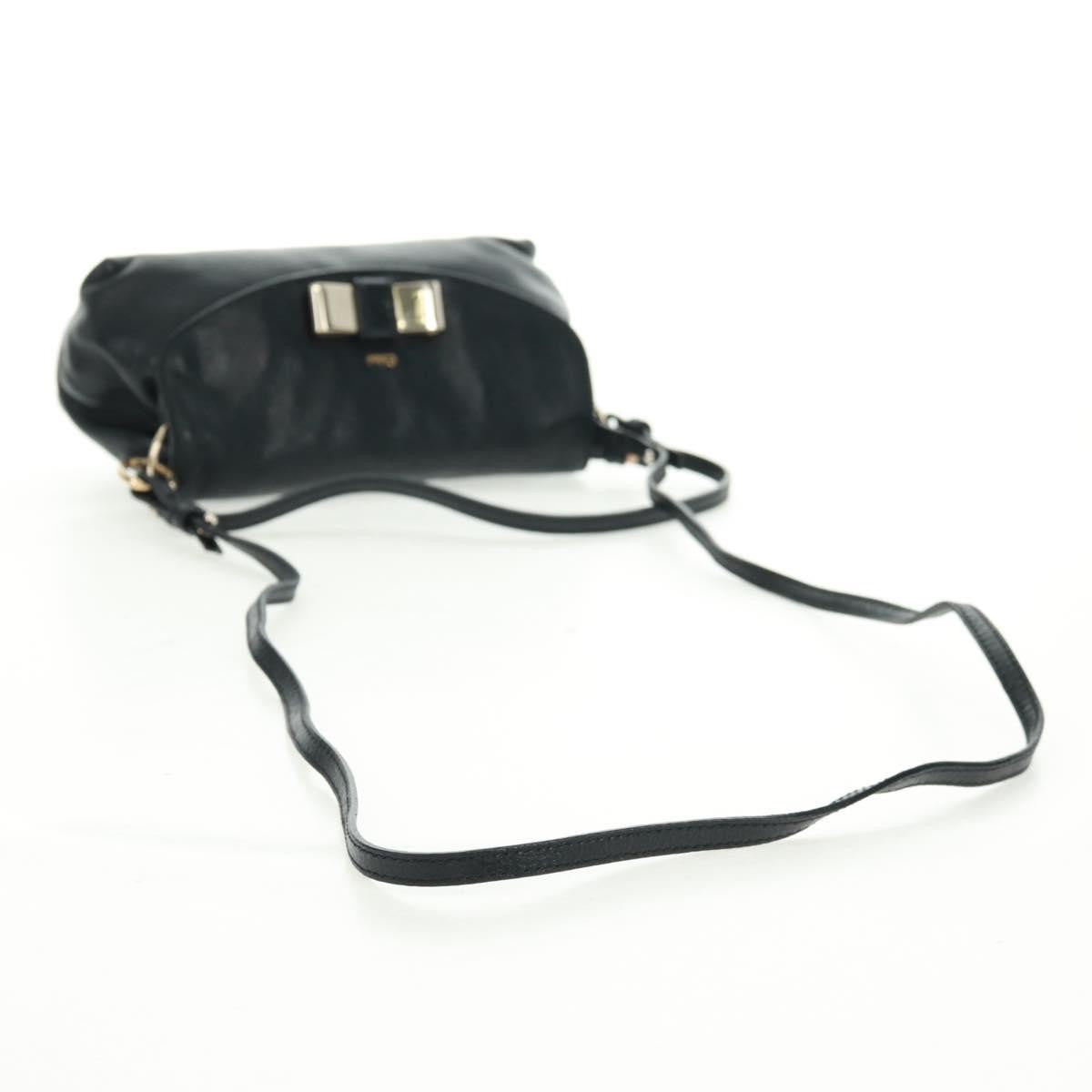 Chloe Lily Shoulder bag Leather, BLACK, LEATHER, Shoulder bag