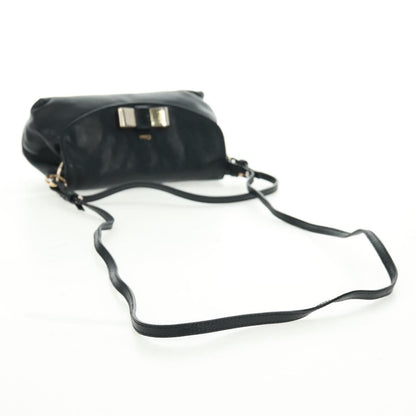 Chloe Lily Shoulder bag Leather, BLACK, LEATHER, Shoulder bag