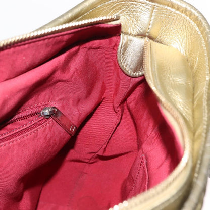 Chanel Gabrielle Hobo Quilted Metallic Aged Calfskin, GOLD, LEATHER, Shoulder bag