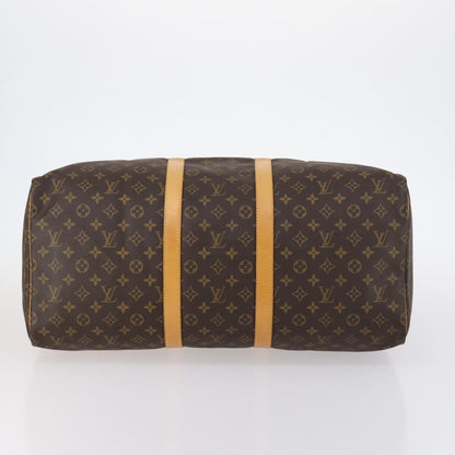 Louis Vuitton Keepall Bag Monogram Canvas, BROWN, CANVAS, Travel bag