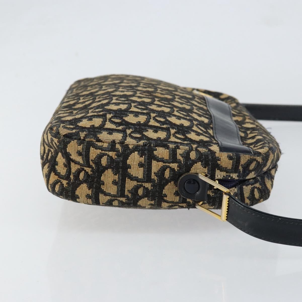 Christian Dior Vintage CD trotter Shoulder bag Canvas, NAVY, CANVAS, Shoulder bag