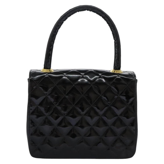 Chanel CC Turnlock Top Handle Flap Bag Patent leather, BLACK, PATENT_LEATHER, Handbag