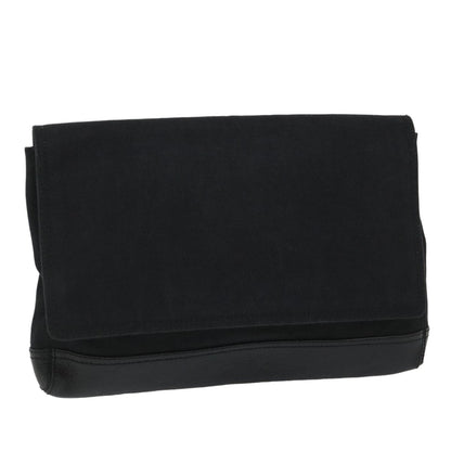 Balenciaga Vintage Pouch Leather, BLACK, CANVAS, Clutche & pouche