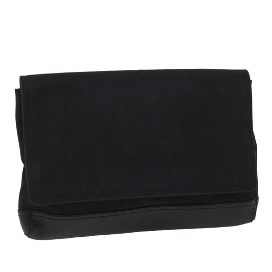 Balenciaga Vintage Pouch Leather, BLACK, CANVAS, Clutche & pouche