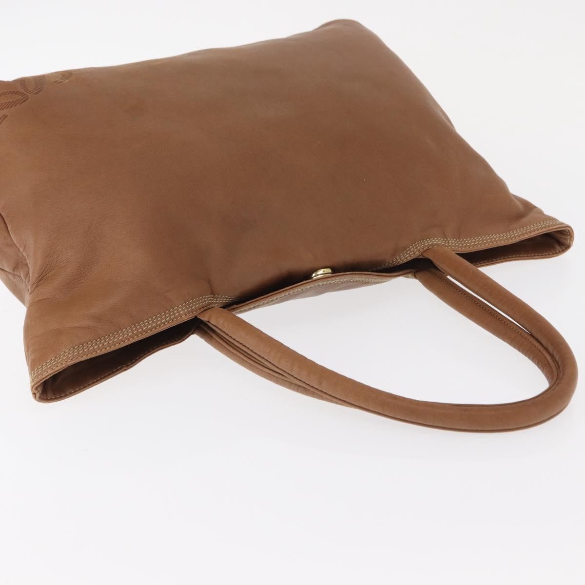 Loewe Anagram Tote Leather, BROWN, LEATHER, Tote bag