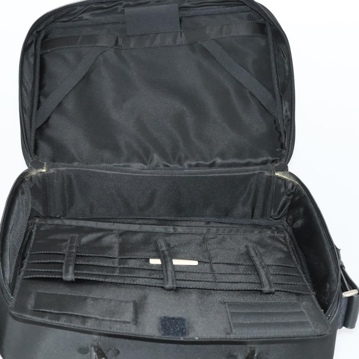 Prada Convertible Front Pocket Briefcase Tessuto with Saffiano Leather, Black, Nylon, Briefcase