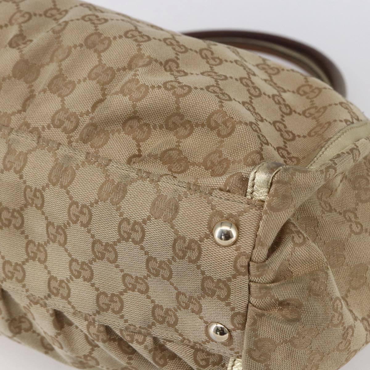Gucci D-Ring Shoulder Bag GG Canvas, BEIGE, CANVAS, Tote bag