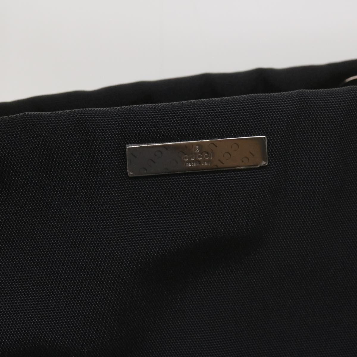 Gucci Bamboo Shopper Tote Canvas, BLACK, CANVAS, Tote bag