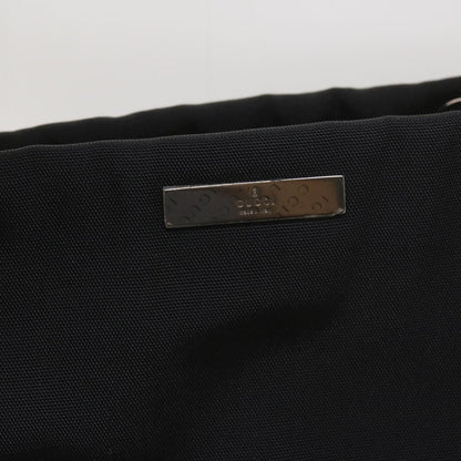 Gucci Bamboo Shopper Tote Canvas, BLACK, CANVAS, Tote bag