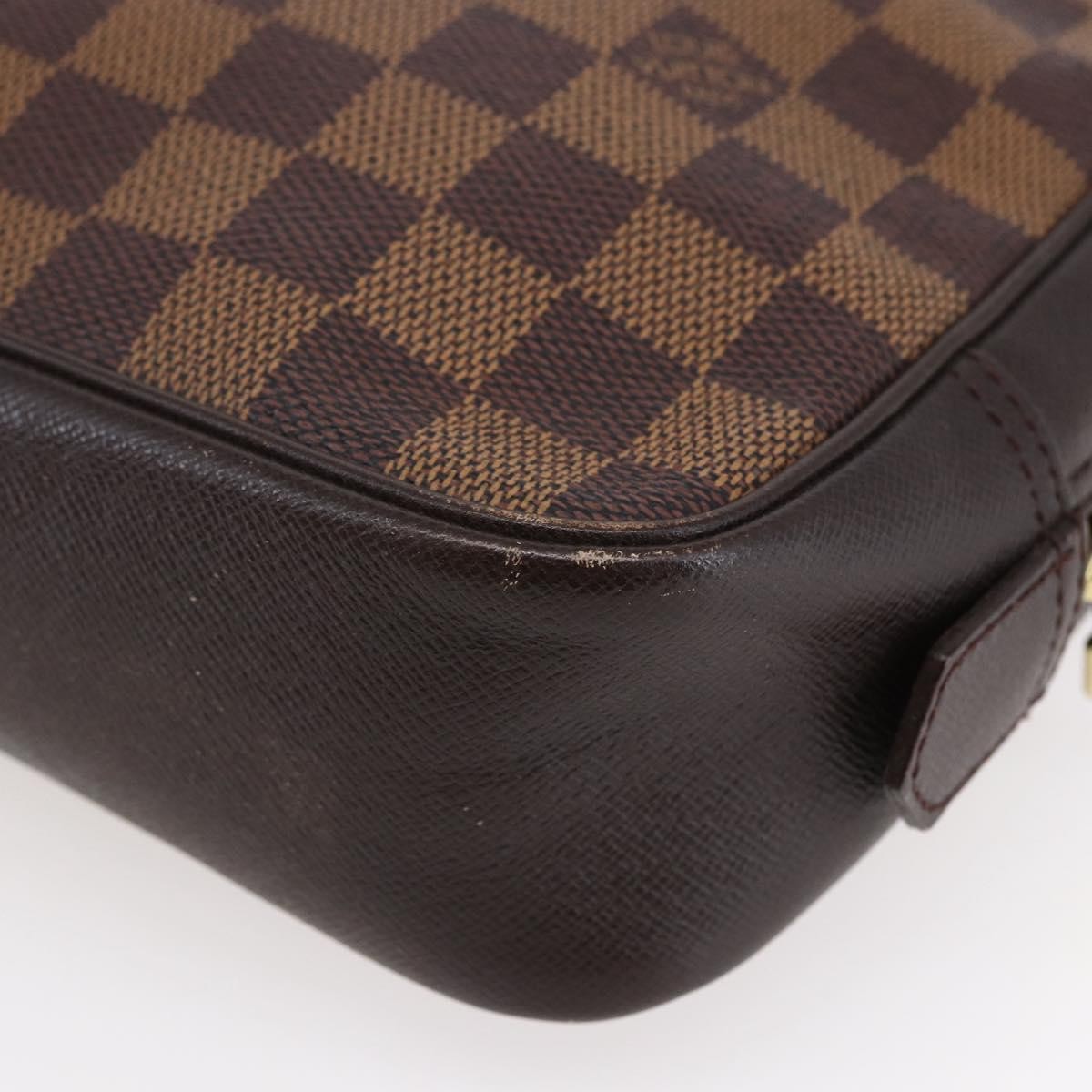 Louis Vuitton Trousse Toilette Damier Canvas, BROWN, CANVAS, Clutche & pouche