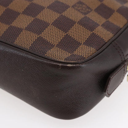 Louis Vuitton Trousse Toilette Damier Canvas, BROWN, CANVAS, Clutche & pouche