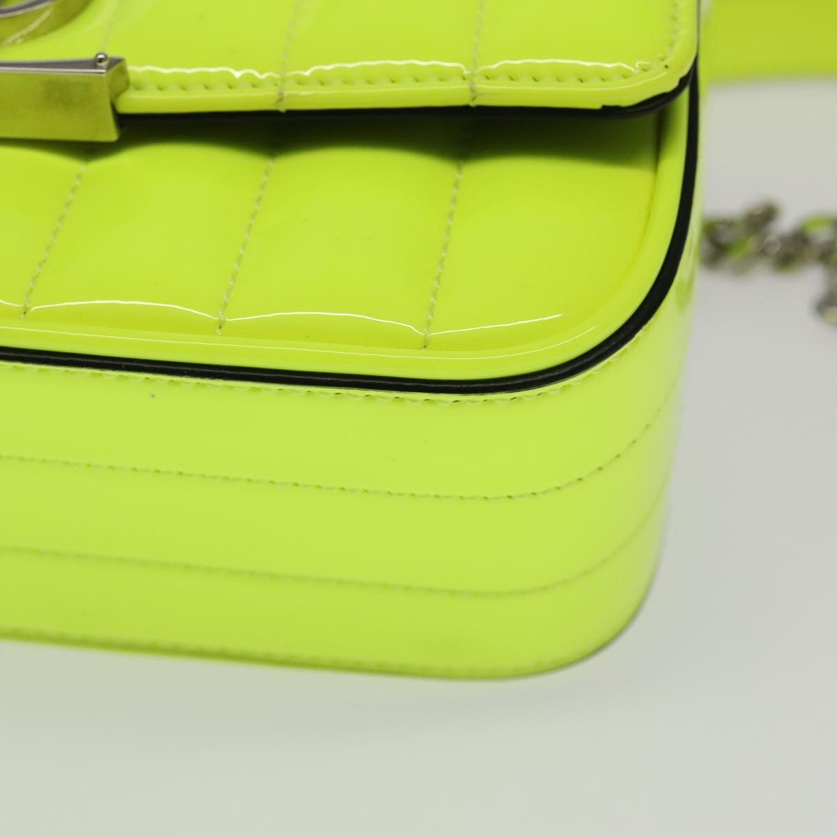 Saint Laurent Vicky Crossbody Bag Vertical Quilted Patent, YELLOW, PATENT_LEATHER, Crossbody bag