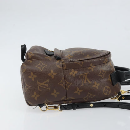 Louis Vuitton Palm Springs Backpack Monogram Canvas, BROWN, CANVAS, Backpack