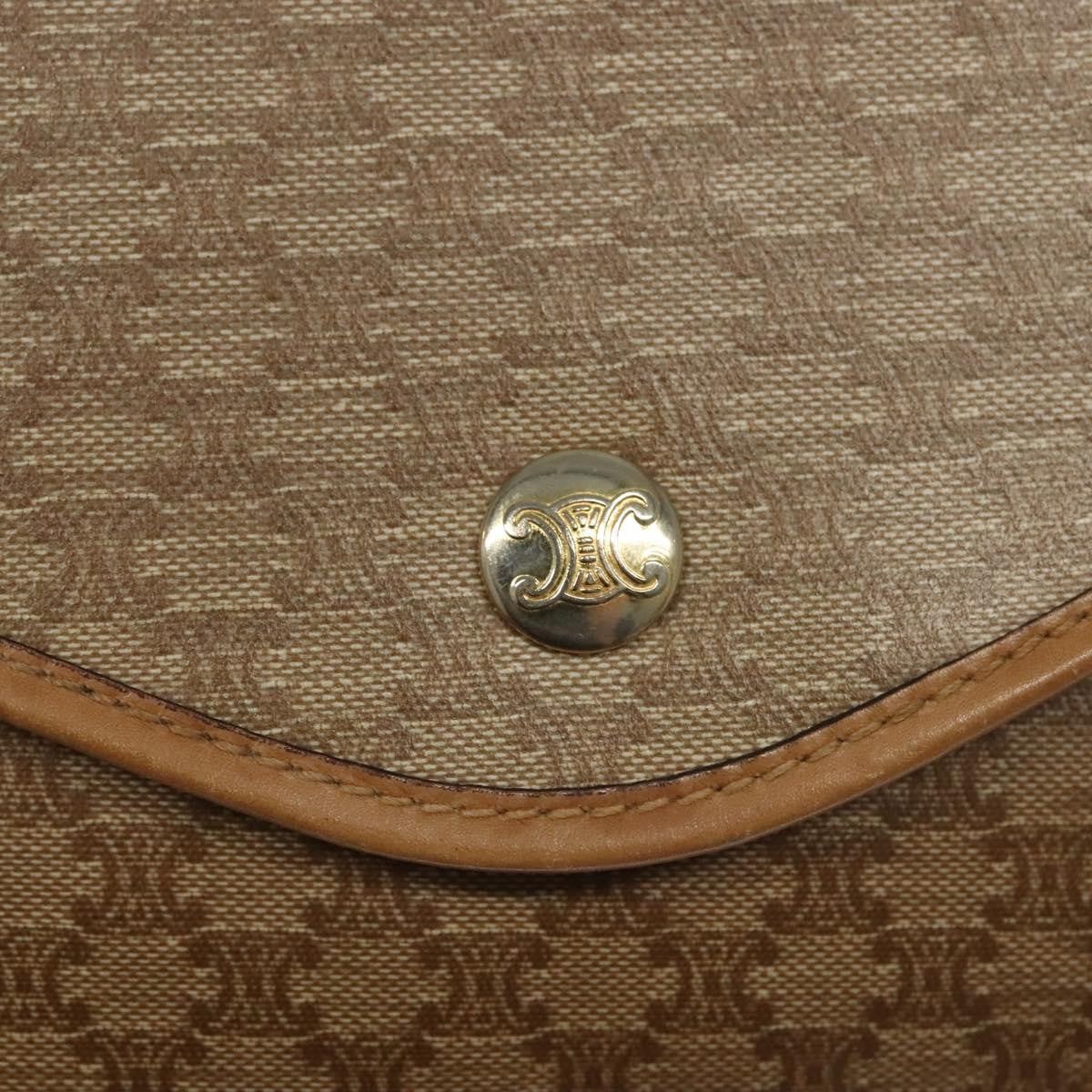 Celine Macadam Pochette Classic, BEIGE, PVC, Clutche & pouche