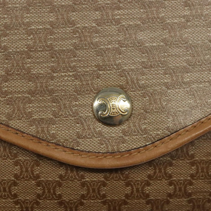 Celine Macadam Pochette Classic, BEIGE, PVC, Clutche & pouche