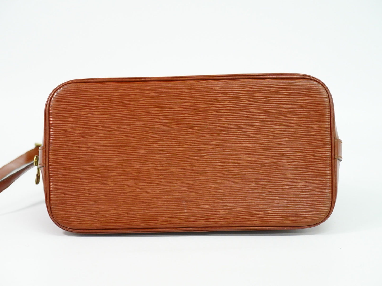 Louis Vuitton Alma Handbag Epi Leather, BROWN, LEATHER, Handbag