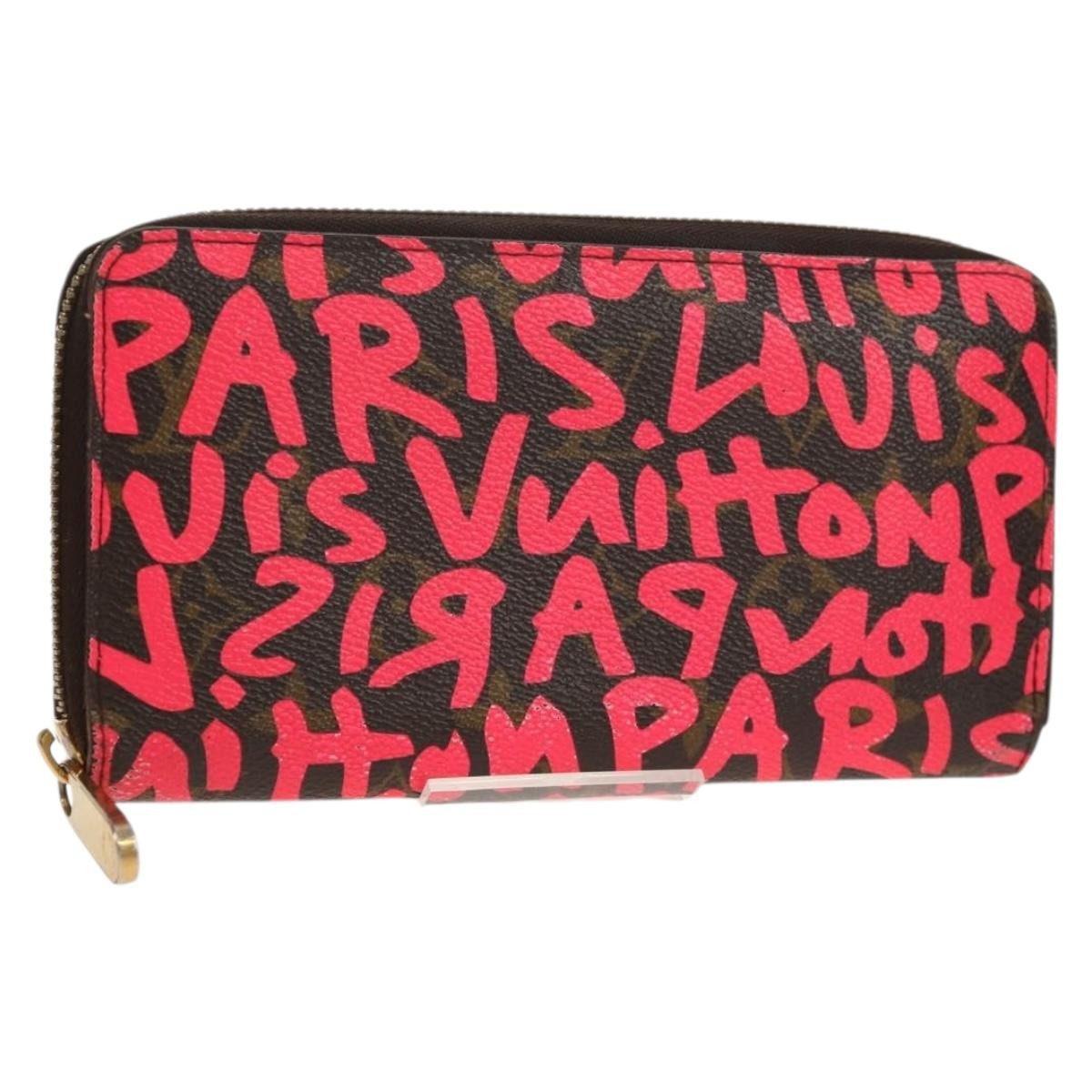 Louis Vuitton Zippy Wallet NM Monogram Graffiti, PINK, CANVAS, Wallets