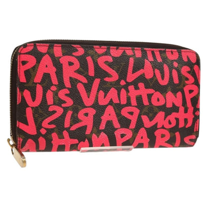 Louis Vuitton Zippy Wallet NM Monogram Graffiti, PINK, CANVAS, Wallets