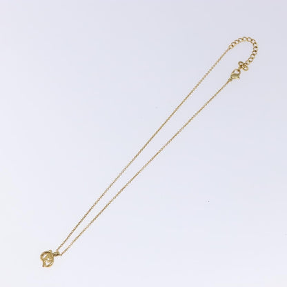 Christian Dior CD Pendant Necklace Metal, GOLD, METAL, Necklace