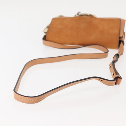 Chloe Faye Shoulder Bag Leather and Suede, BEIGE, LEATHER, Shoulder bag