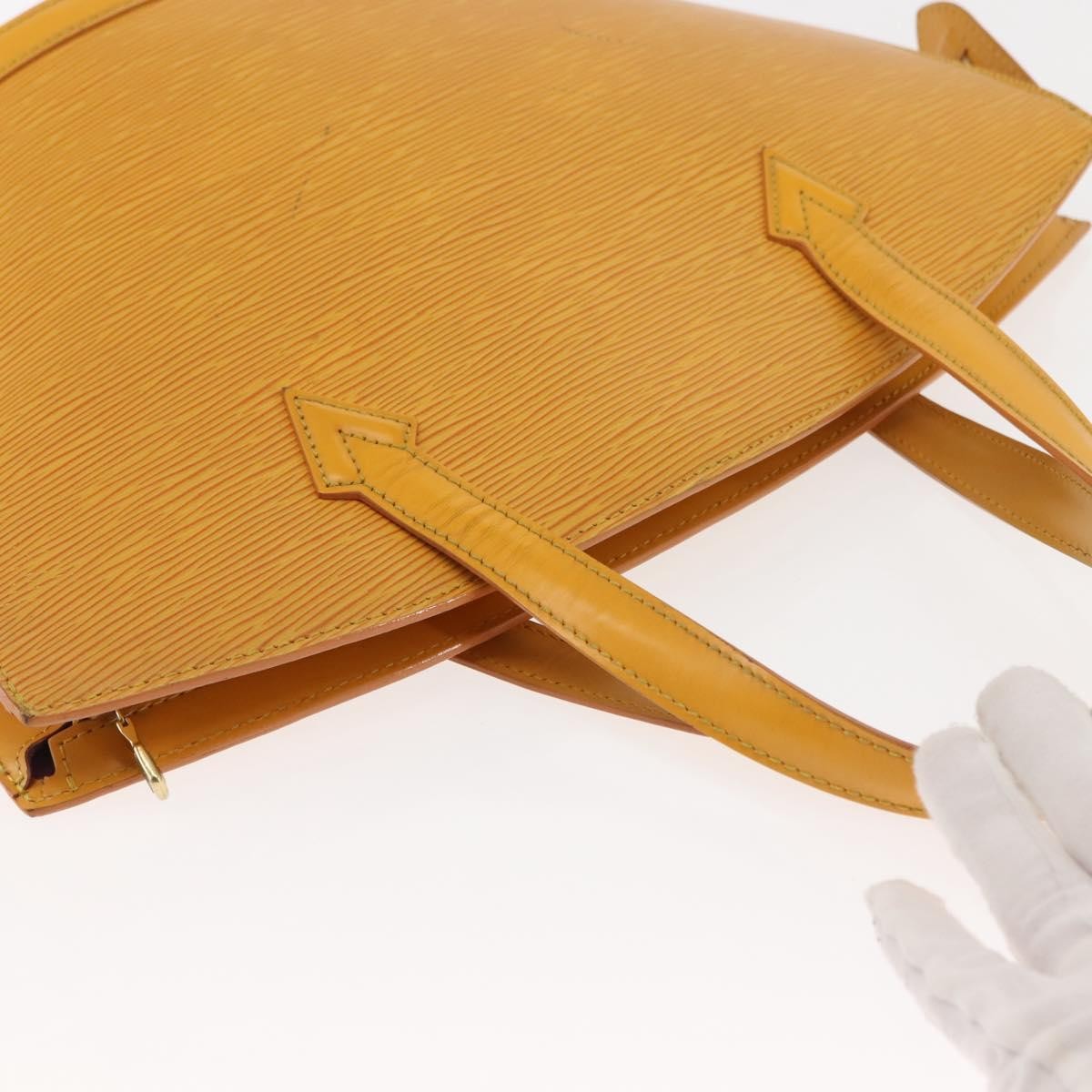 Louis Vuitton Saint Jacques Handbag Epi Leather, YELLOW, LEATHER, Handbag