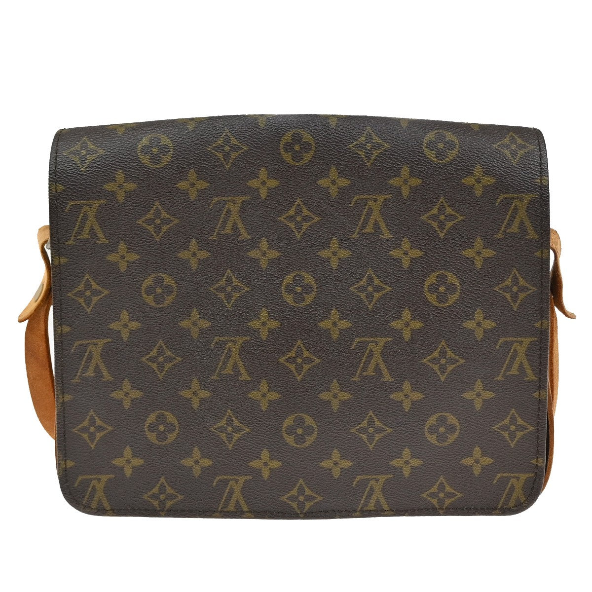 Louis Vuitton Cartouchiere Handbag Monogram Canvas, BROWN, CANVAS, Shoulder bag