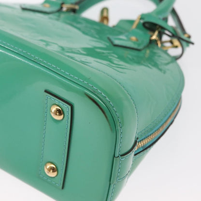 Louis Vuitton Alma Handbag Monogram Vernis, BLUE, PATENT_LEATHER, Handbag