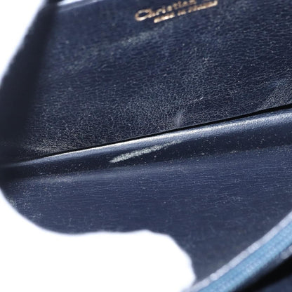 Christian Dior Vintage Handbag Leather, NAVY, LEATHER, Handbag