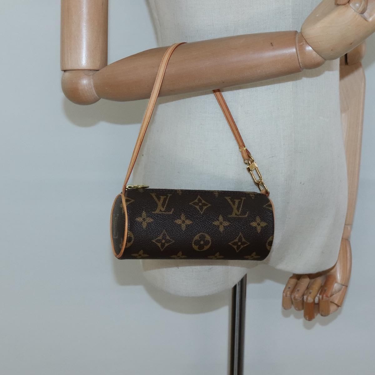 Louis Vuitton Papillon Pochette Monogram Canvas, BROWN, CANVAS, Handbag
