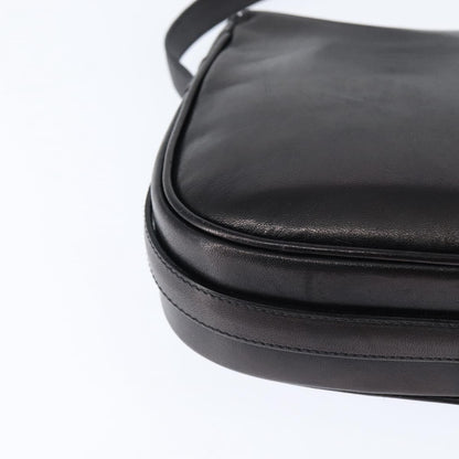 Celine Vintage Triomphe Shoulder Bag Leather, BROWN, LEATHER, Shoulder bag