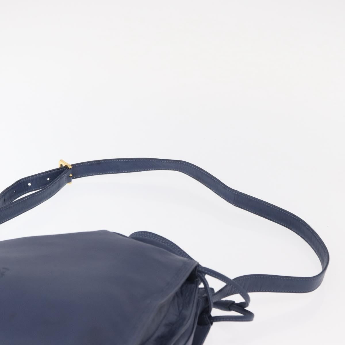 Loewe Flamenco Bag Leather, BLUE, LEATHER, Shoulder bag