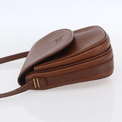 Burberry Vintage Shoulder Bag Leather, BROWN, LEATHER, Shoulder bag