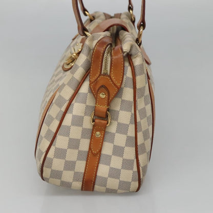 Louis Vuitton Stresa Handbag Damier, WHITE, CANVAS, Tote bag
