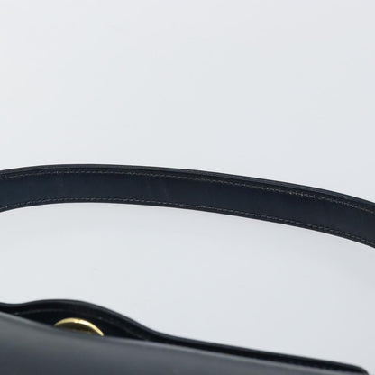 Gucci Vintage Convertible Box Crossbody Bag Leather, NAVY, LEATHER, Handbag