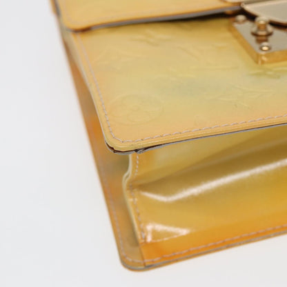 Louis Vuitton Spring Street Handbag Monogram Vernis, BEIGE, PATENT_LEATHER, Handbag