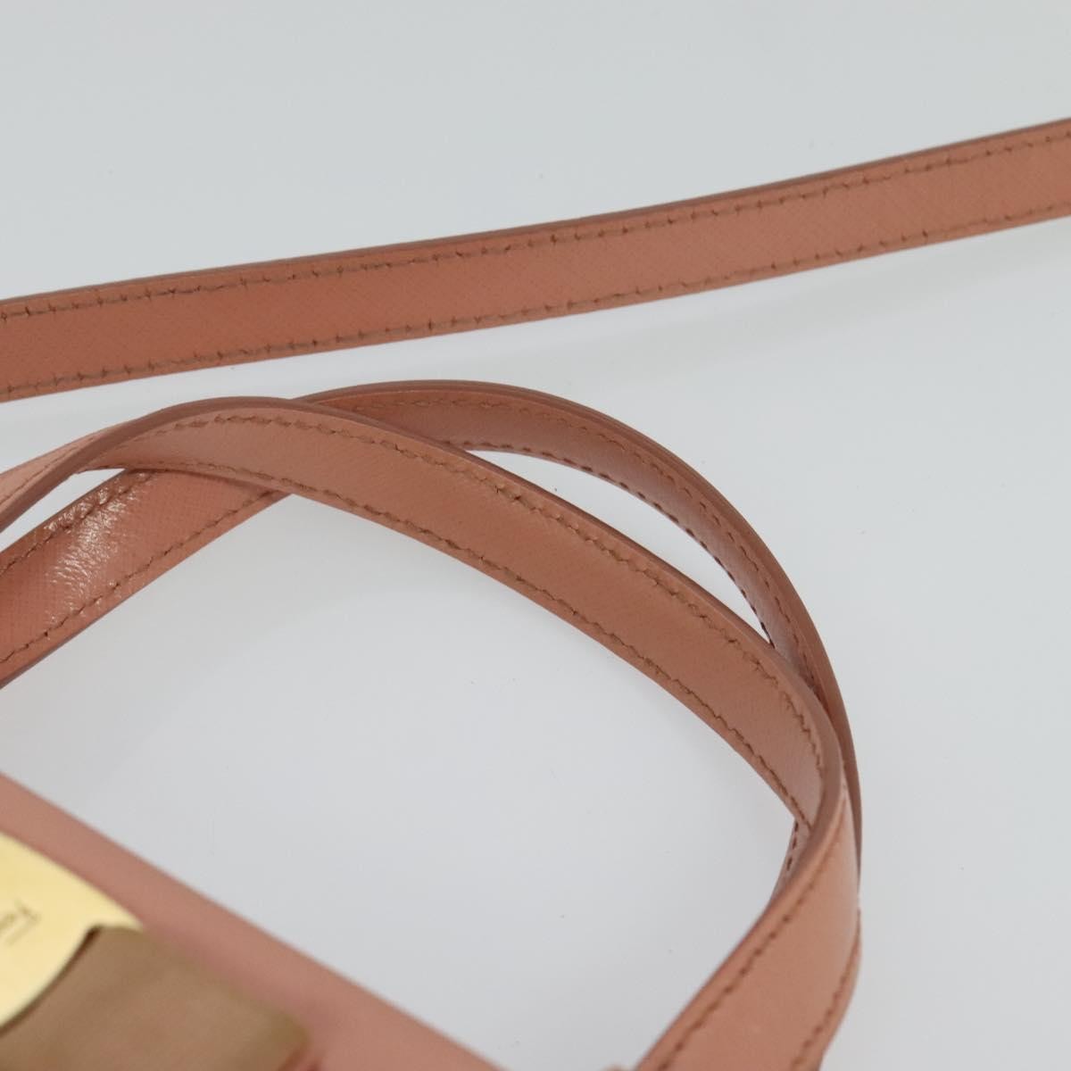 Salvatore Ferragamo Vala Shoulder Bag Leather, PINK, LEATHER, Shoulder bag