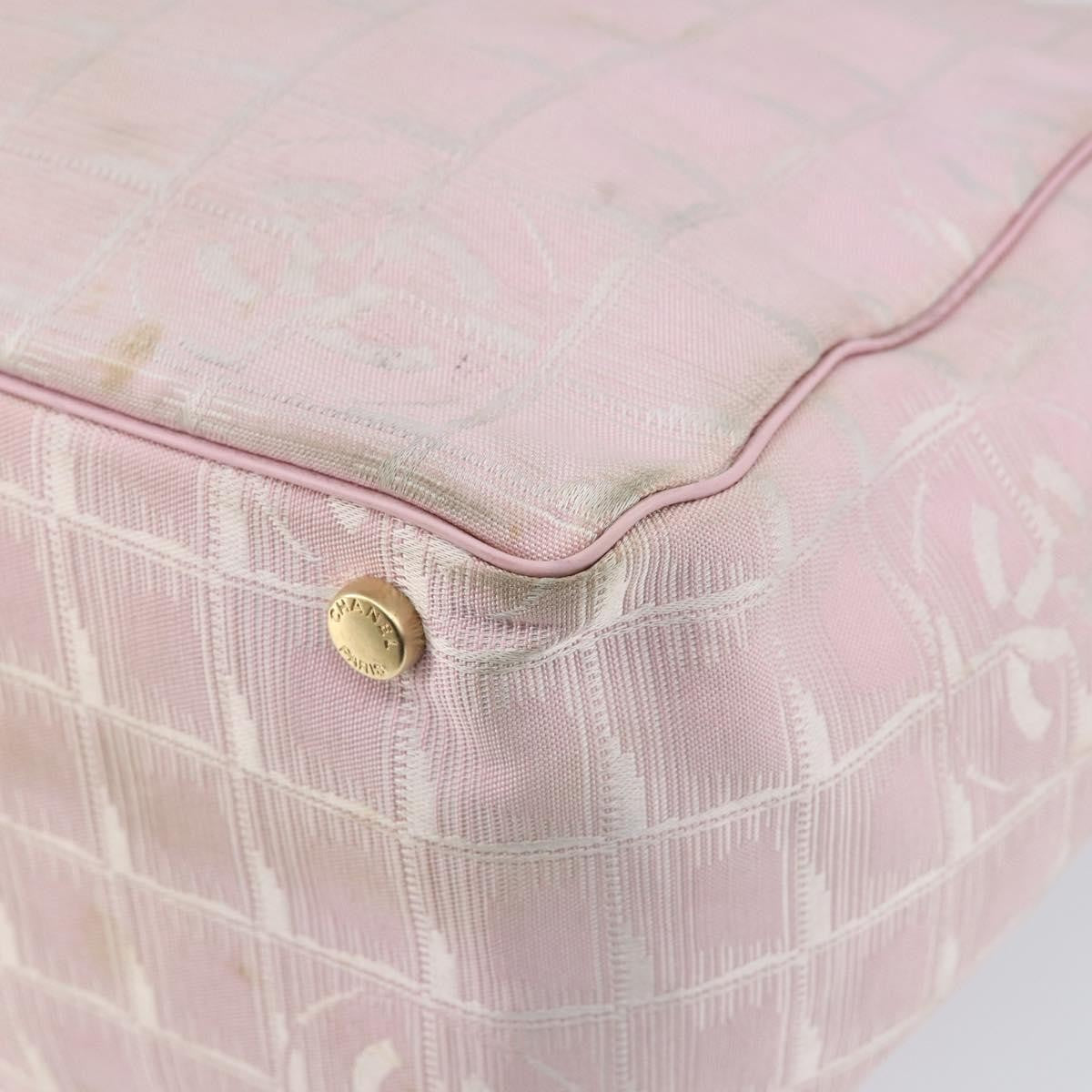 Chanel Travel Line Tote Nylon, PINK, NYLON, Tote bag