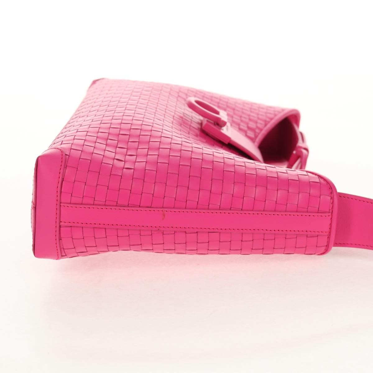 Salvatore Ferragamo Gancini Shoulder Bag Leather, PINK, LEATHER, Shoulder bag