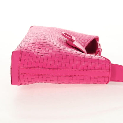 Salvatore Ferragamo Gancini Shoulder Bag Leather, PINK, LEATHER, Shoulder bag