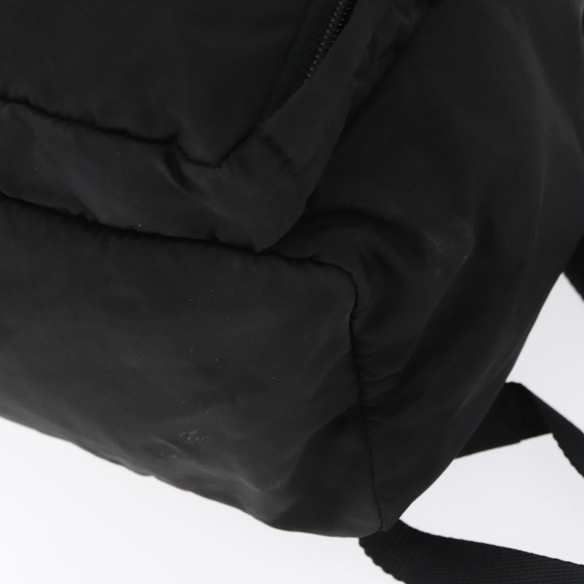 Prada Single Buckle Pocket Backpack Tessuto, BLACK, NYLON, Backpack