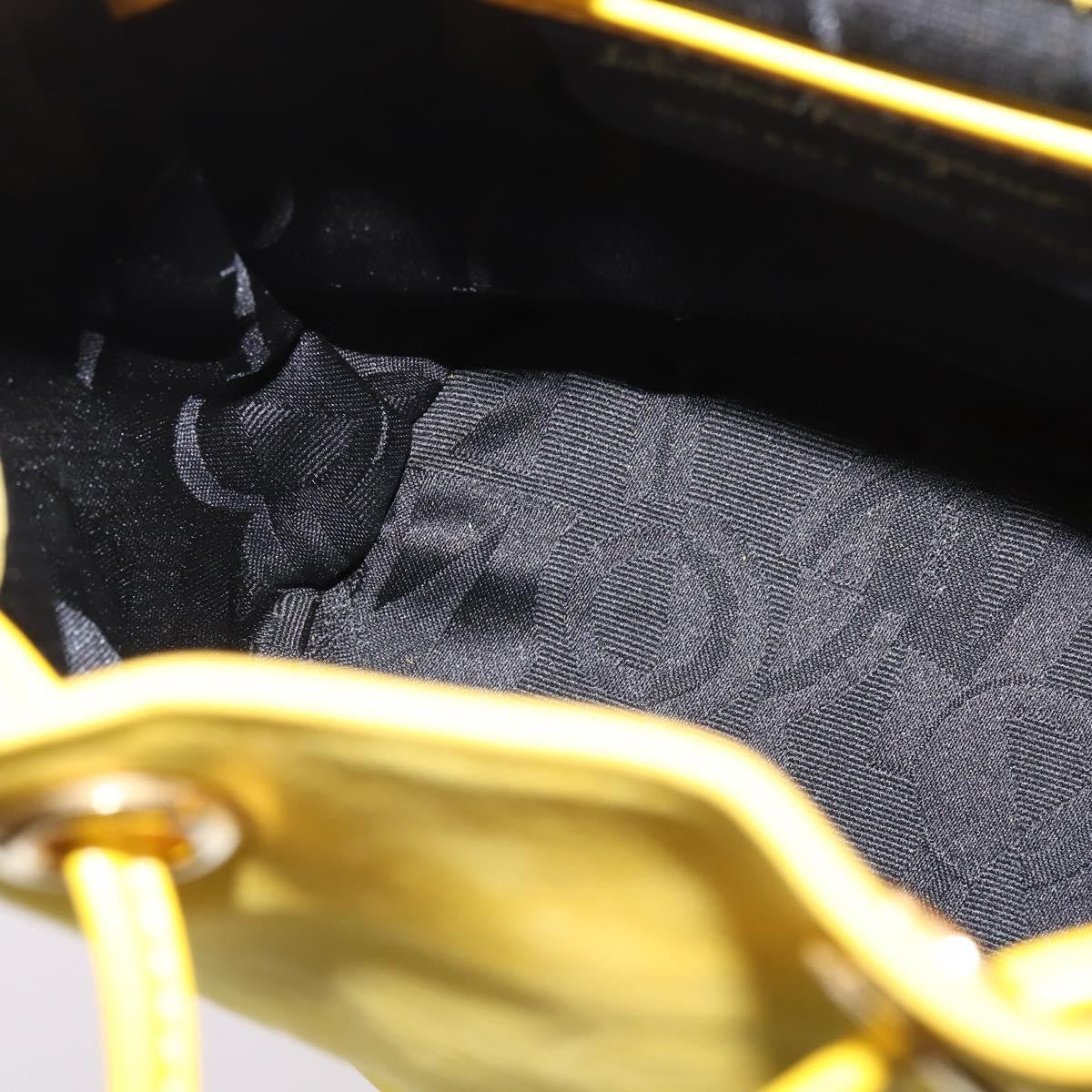 Salvatore Ferragamo Gancini Backpack Suede, YELLOW, SUEDE, Backpack