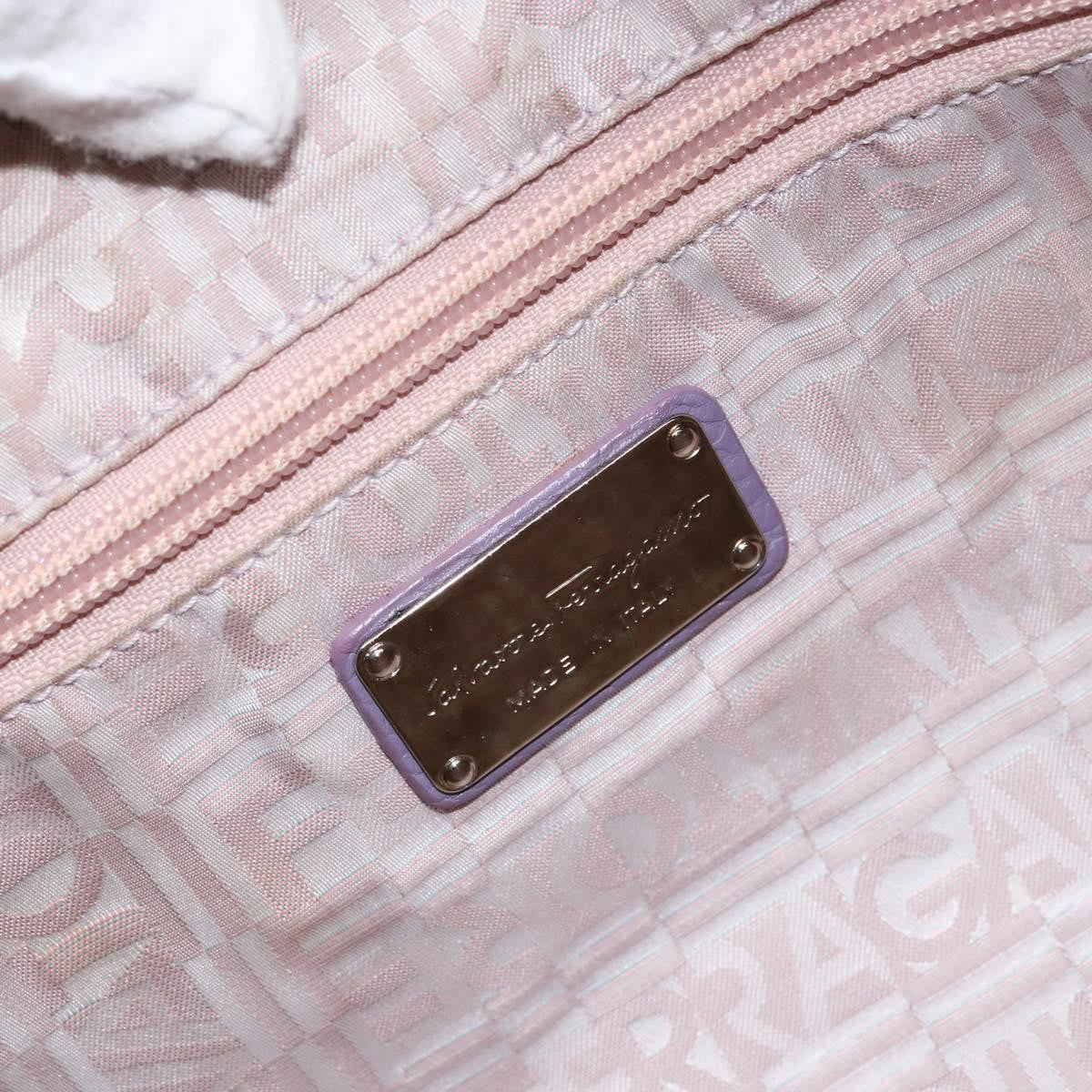 Salvatore Ferragamo Marisa Satchel Leather, PURPLE, LEATHER, Handbag