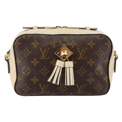 Louis Vuitton Saintonge Handbag Monogram Canvas with Leather, BROWN, CANVAS, Handbag