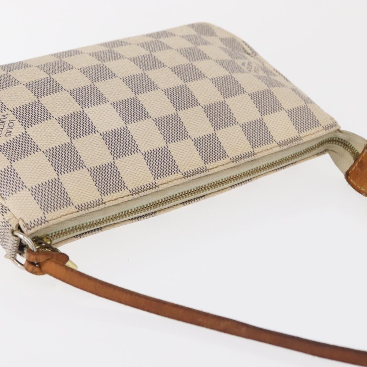 Louis Vuitton Pochette Accessoires NM Damier, BEIGE, CANVAS, Clutche & pouche