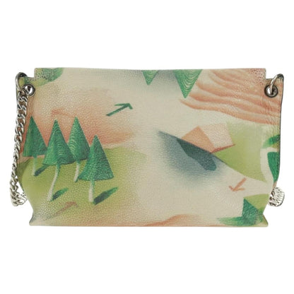 Loewe Avenue Crossbody Leather, GREEN, LEATHER, Shoulder bag