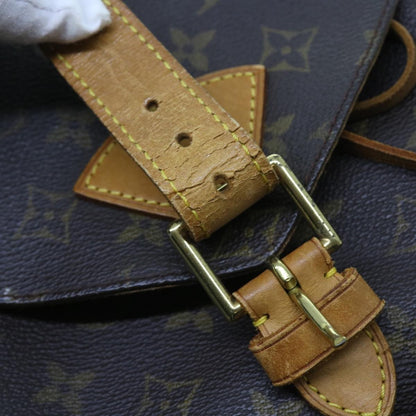 Louis Vuitton Montsouris Backpack Monogram Canvas, BROWN, CANVAS, Backpack